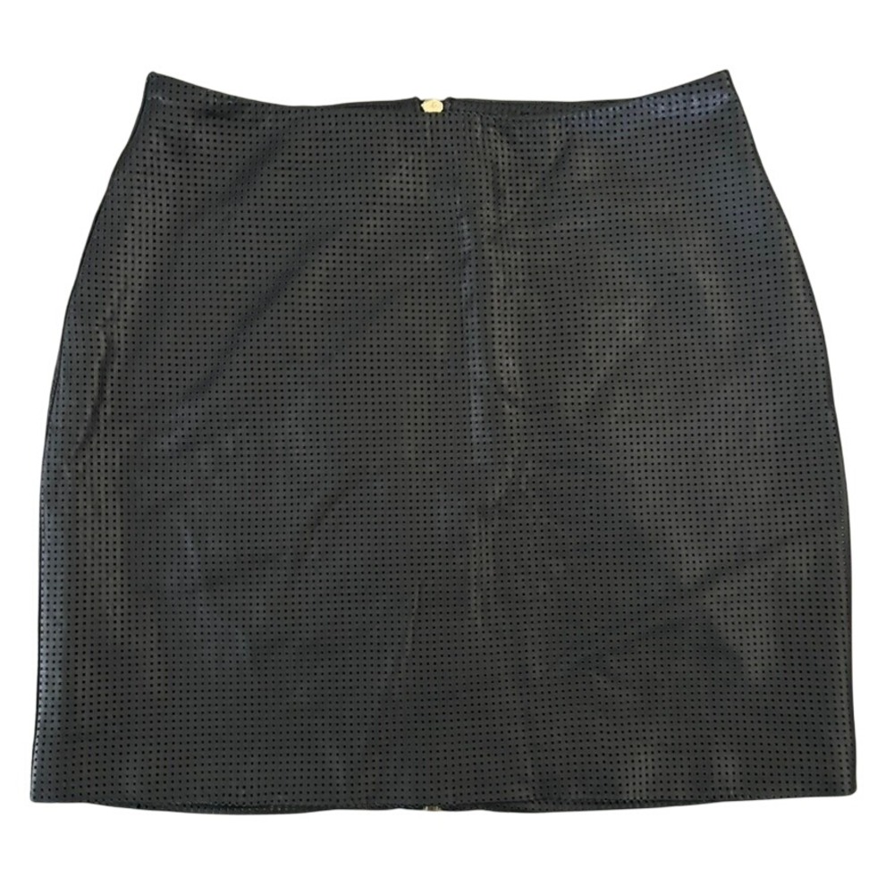 NWT All Things Golden The Go To Mini Skirt Sz S Black Leather